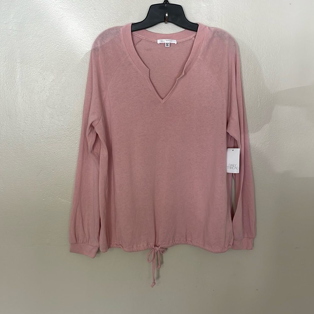 NWT Daily Thread Blush Pink Top. Size XL